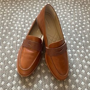 J. McLaughlin Concetta Leather Loafers Toasted Nutmeg/Brown
